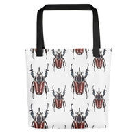 Polka Brown Beetles by Robert Bowen Tote Bag - Robert Bowen Tees